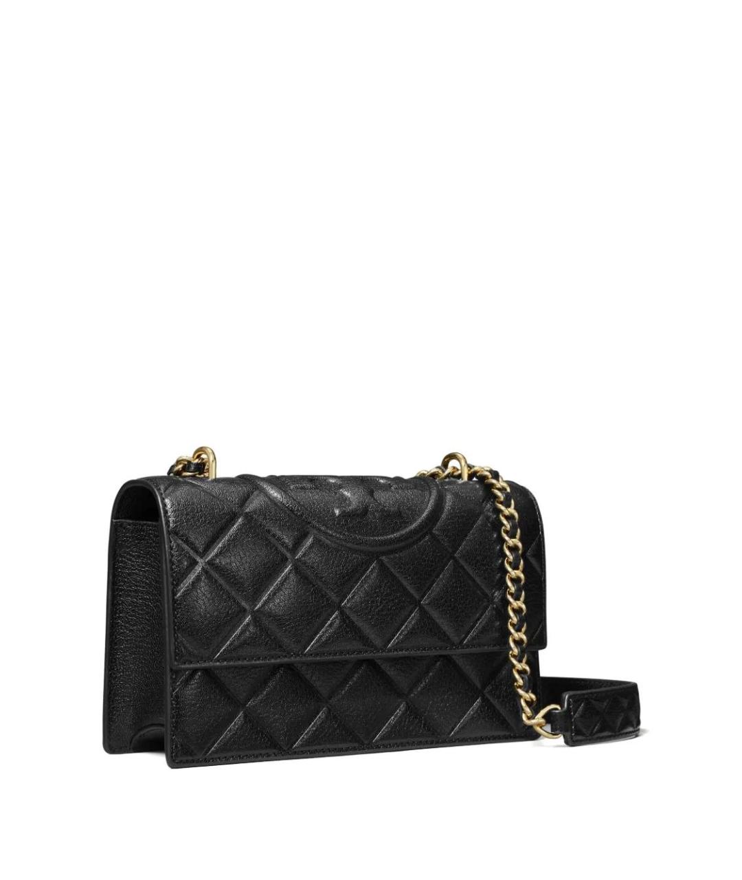 TORY BURCH Черная кожаная сумка через плечо, фото 4