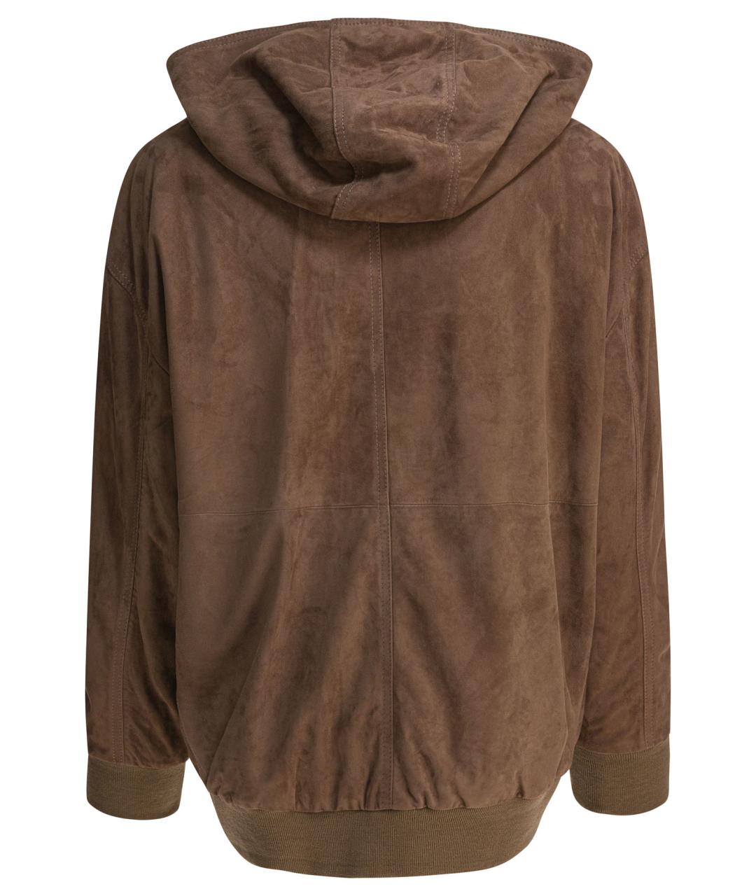 'S MAX MARA Коричневая замшевая куртка, фото 2