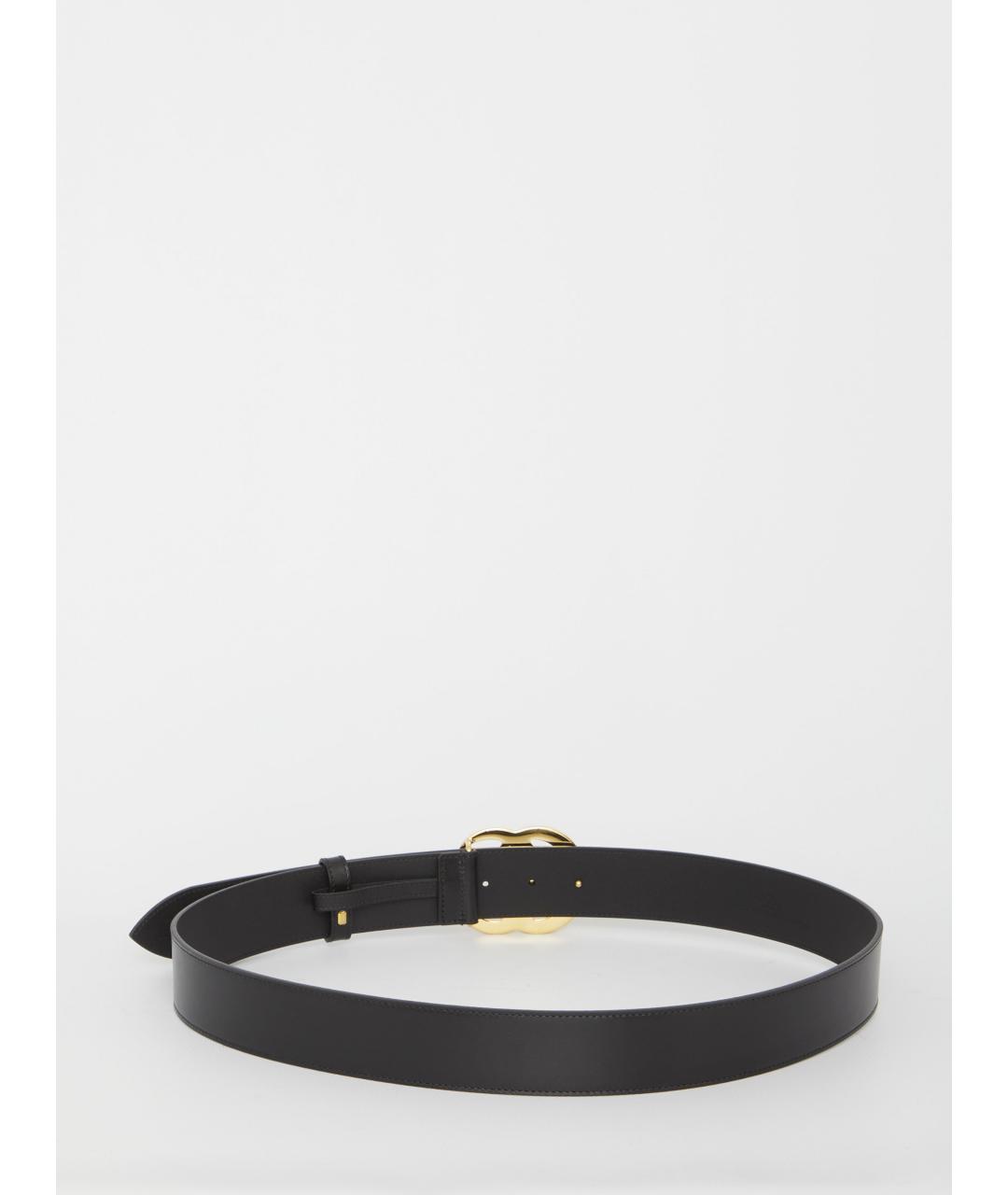 GUCCI Черный кожаный ремень, фото 2