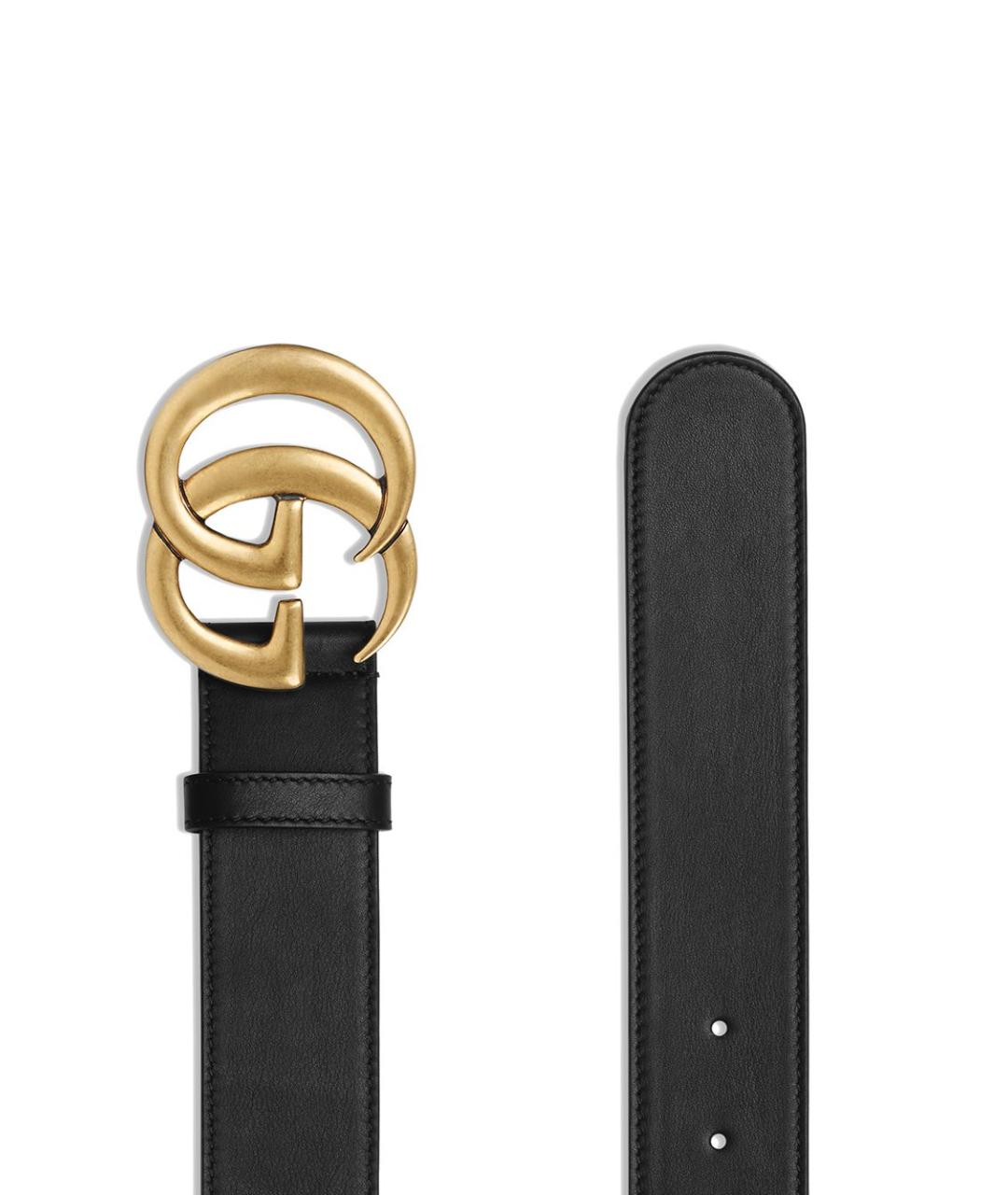 GUCCI Черный кожаный ремень, фото 3