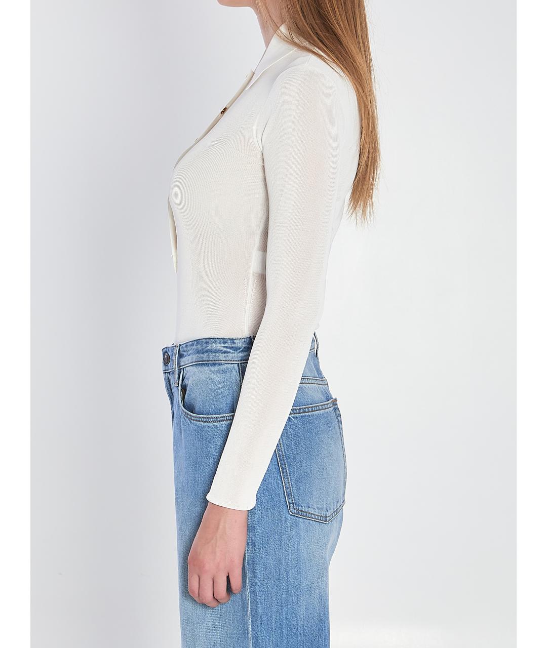 SELF-PORTRAIT Белое вискозное боди, фото 4