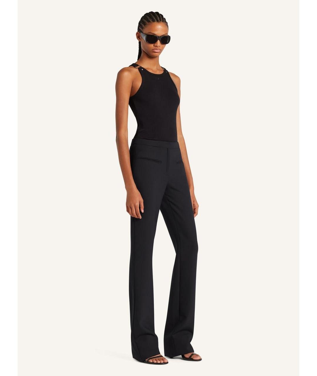 COURREGES Черная хлопковая майка, фото 3