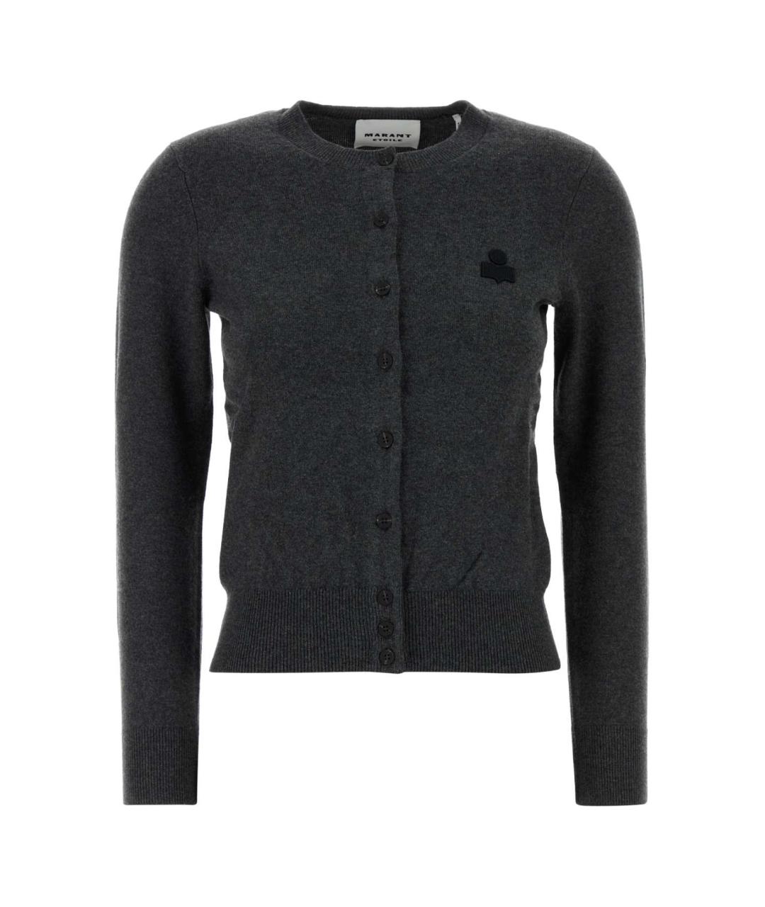 ISABEL MARANT Серый хлопковый кардиган, фото 1