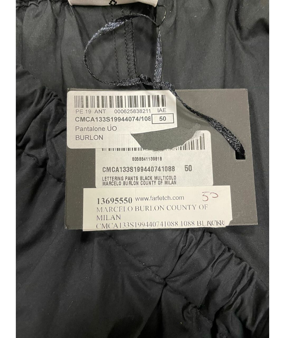 MARCELO BURLON Черный спортивный костюм, фото 7