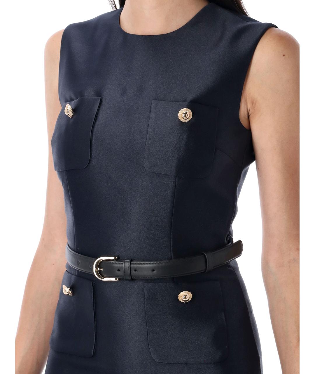 SELF-PORTRAIT Синее полиэстеровое повседневное платье, фото 4