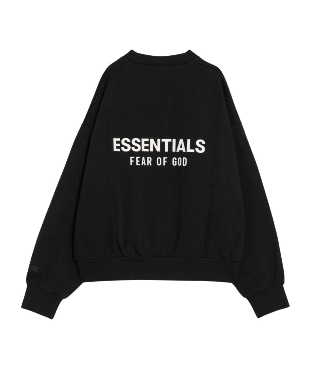 FEAR OF GOD ESSENTIALS Черный хлопковый джемпер / свитер, фото 2