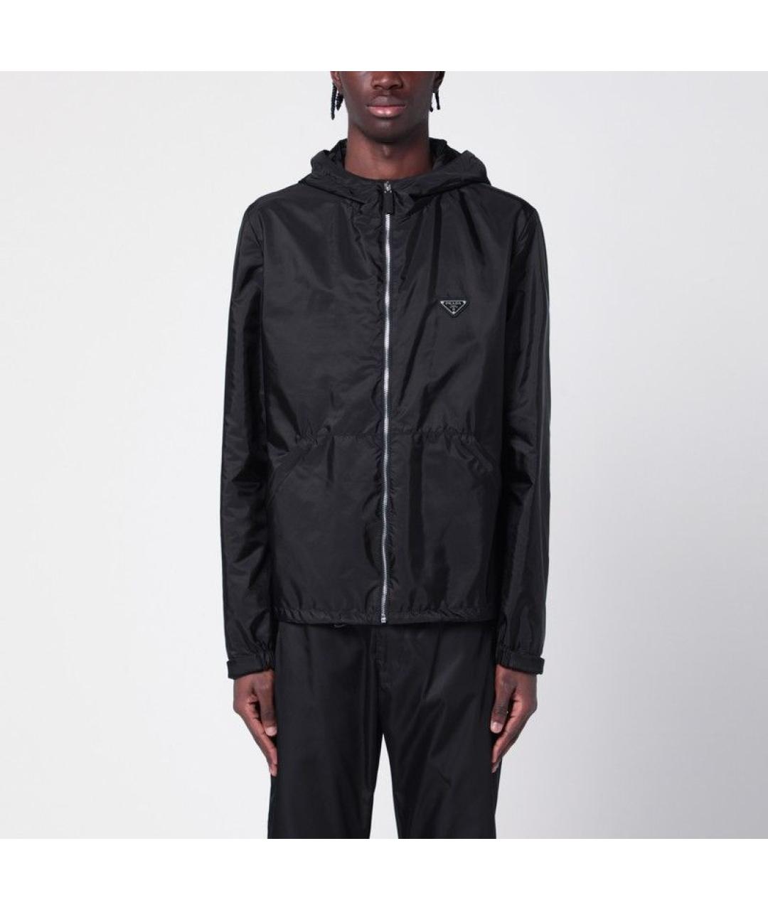 PRADA Черная полиамидовая куртка, фото 2