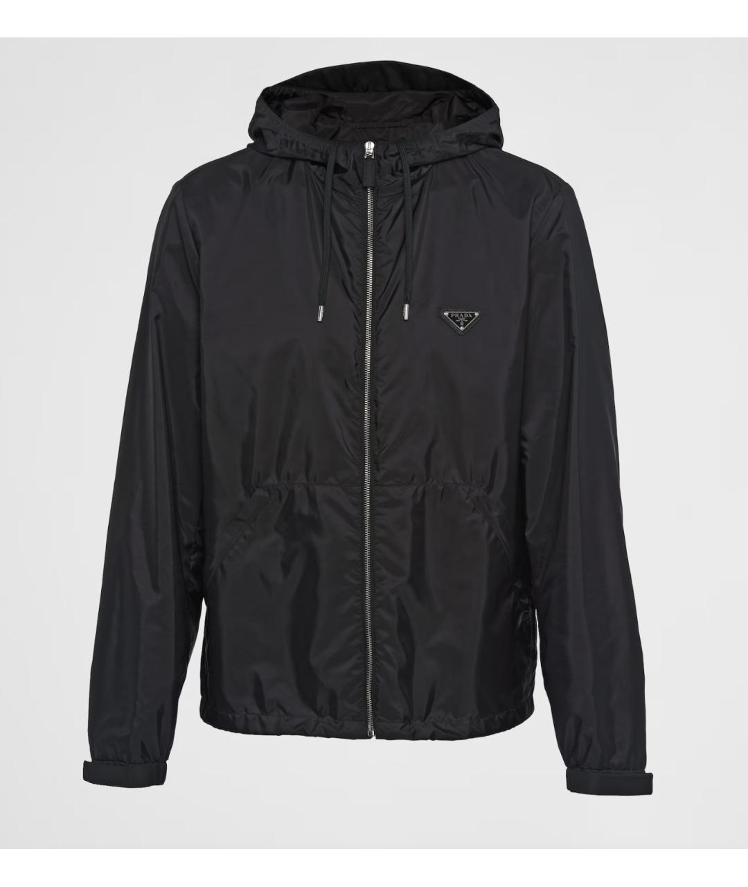 PRADA Черная полиамидовая куртка, фото 4