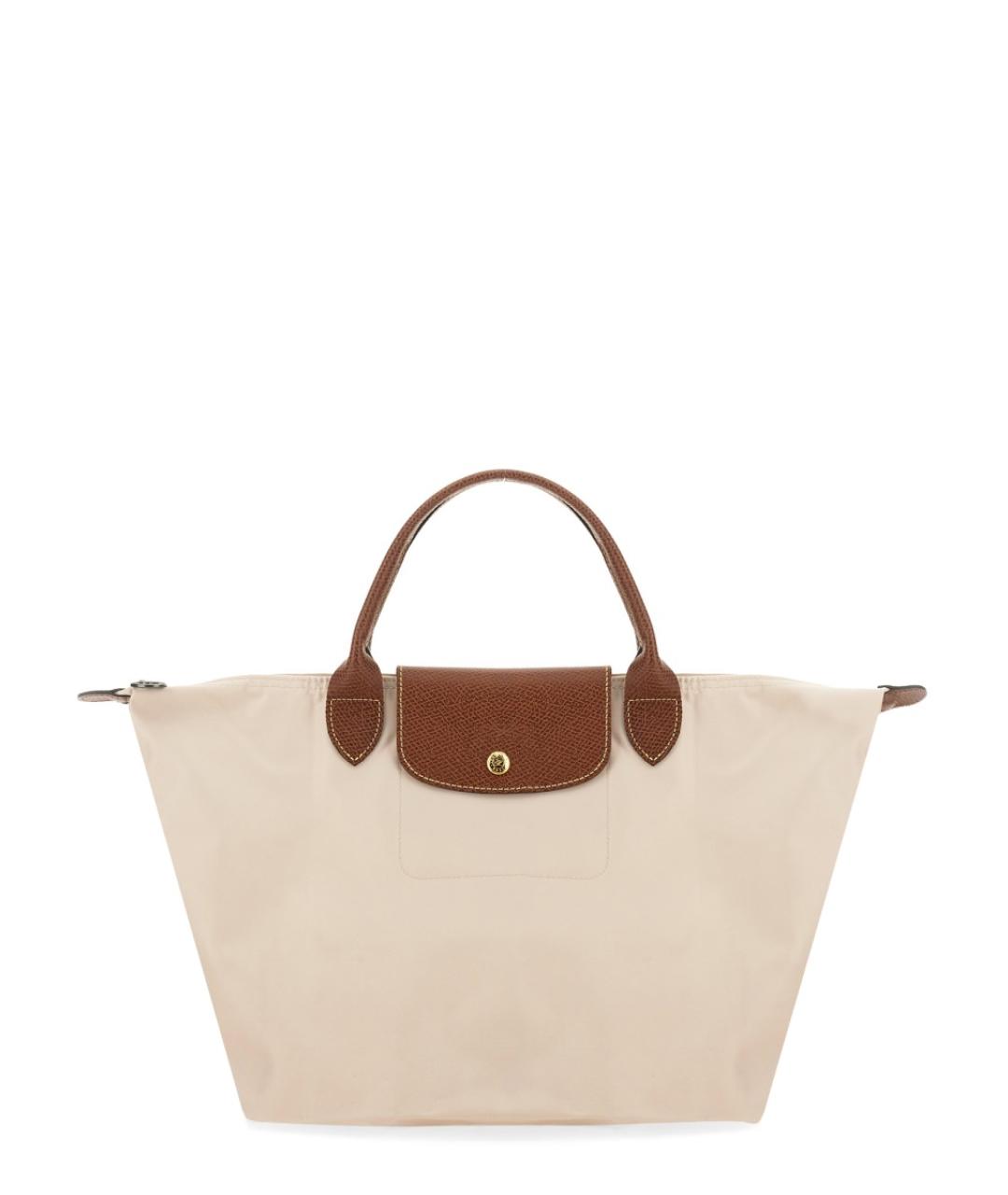 LONGCHAMP Белая синтетическая сумка тоут, фото 1