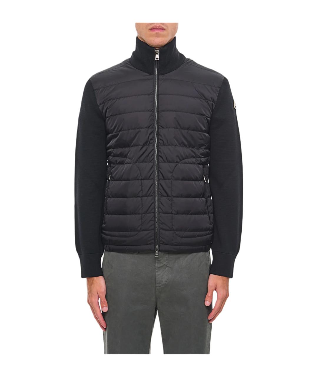 MONCLER Черная шерстяная куртка, фото 3