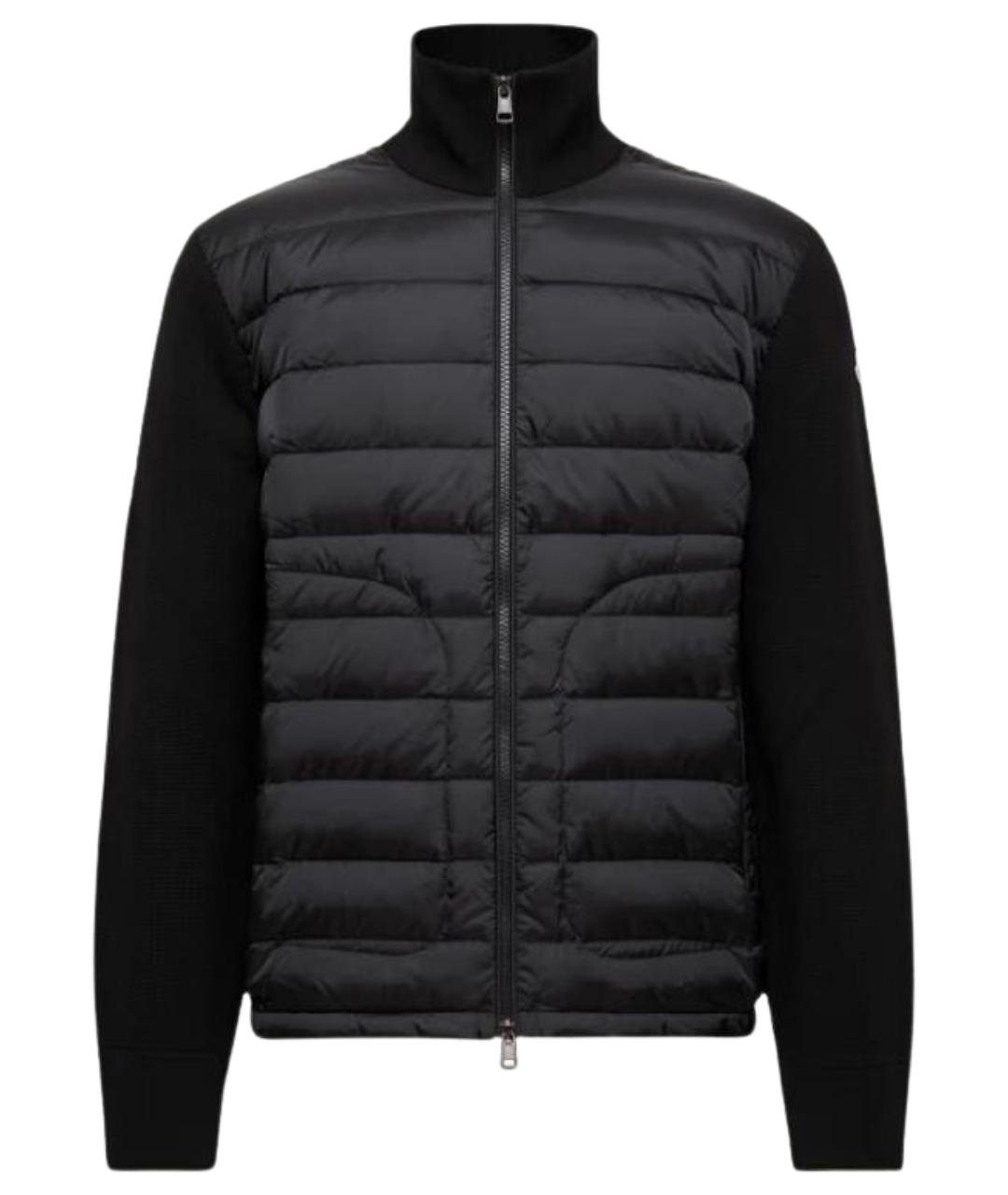 MONCLER Черная шерстяная куртка, фото 1