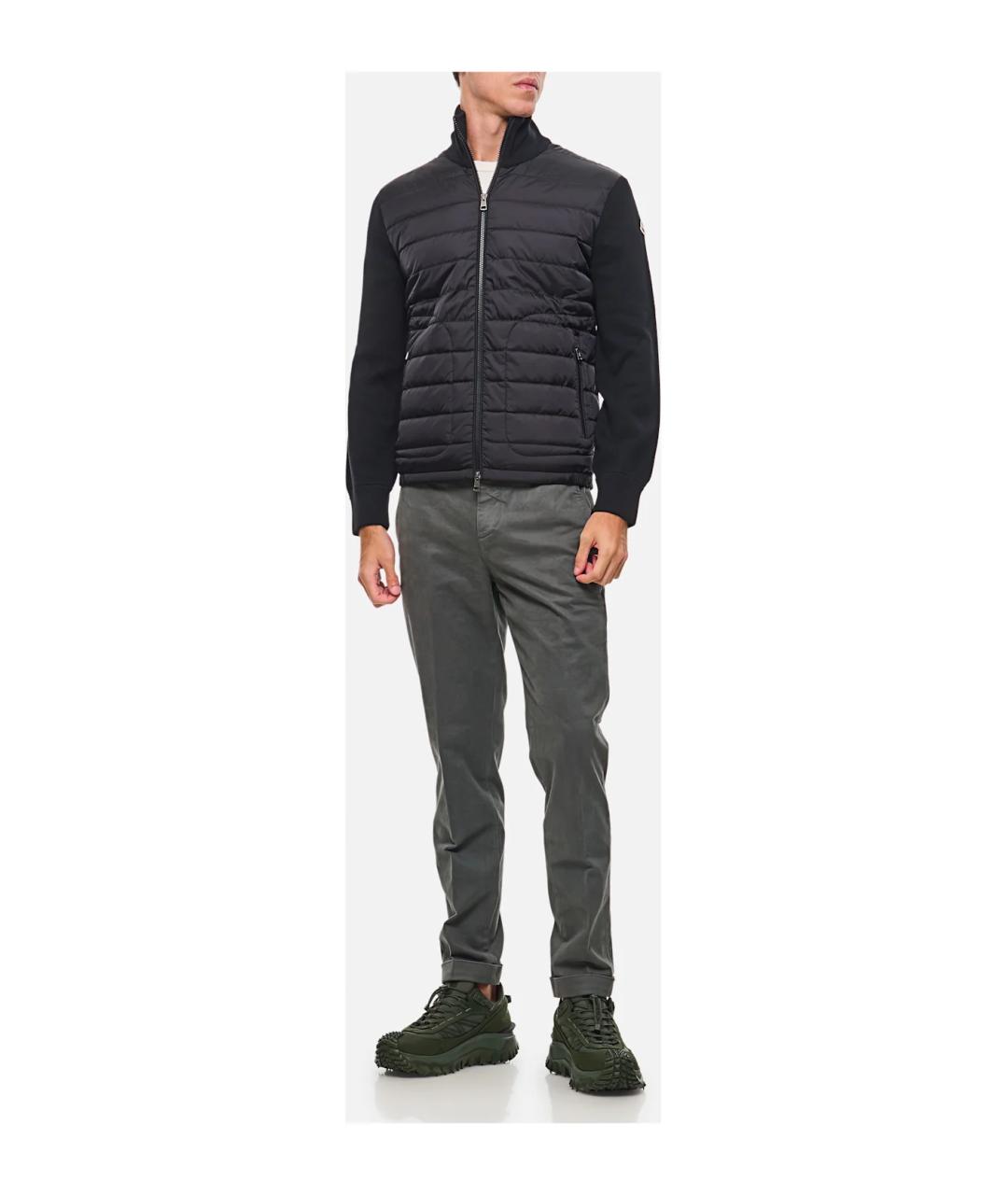 MONCLER Черная шерстяная куртка, фото 2