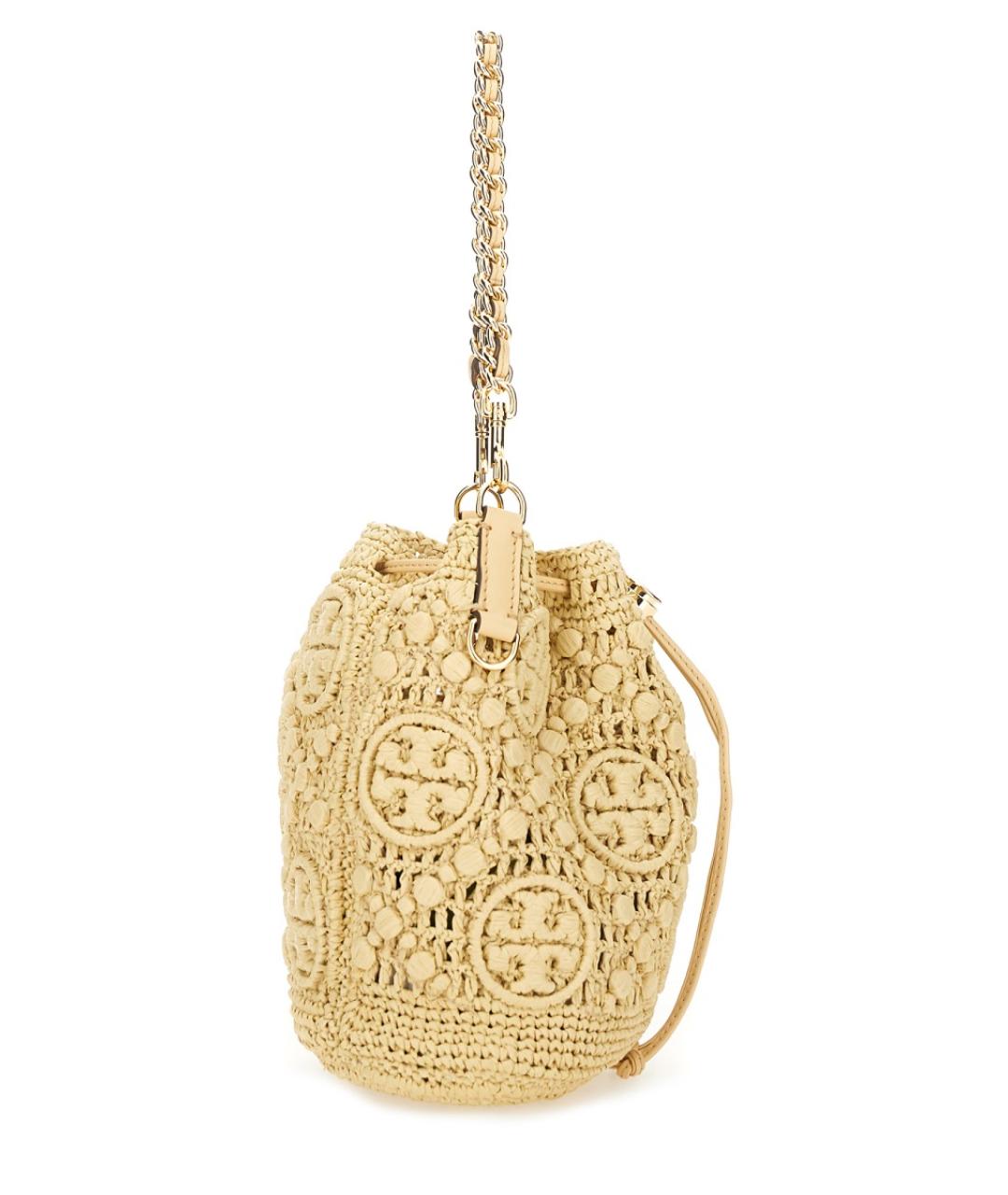 TORY BURCH Бежевая пелетеная сумка через плечо, фото 4
