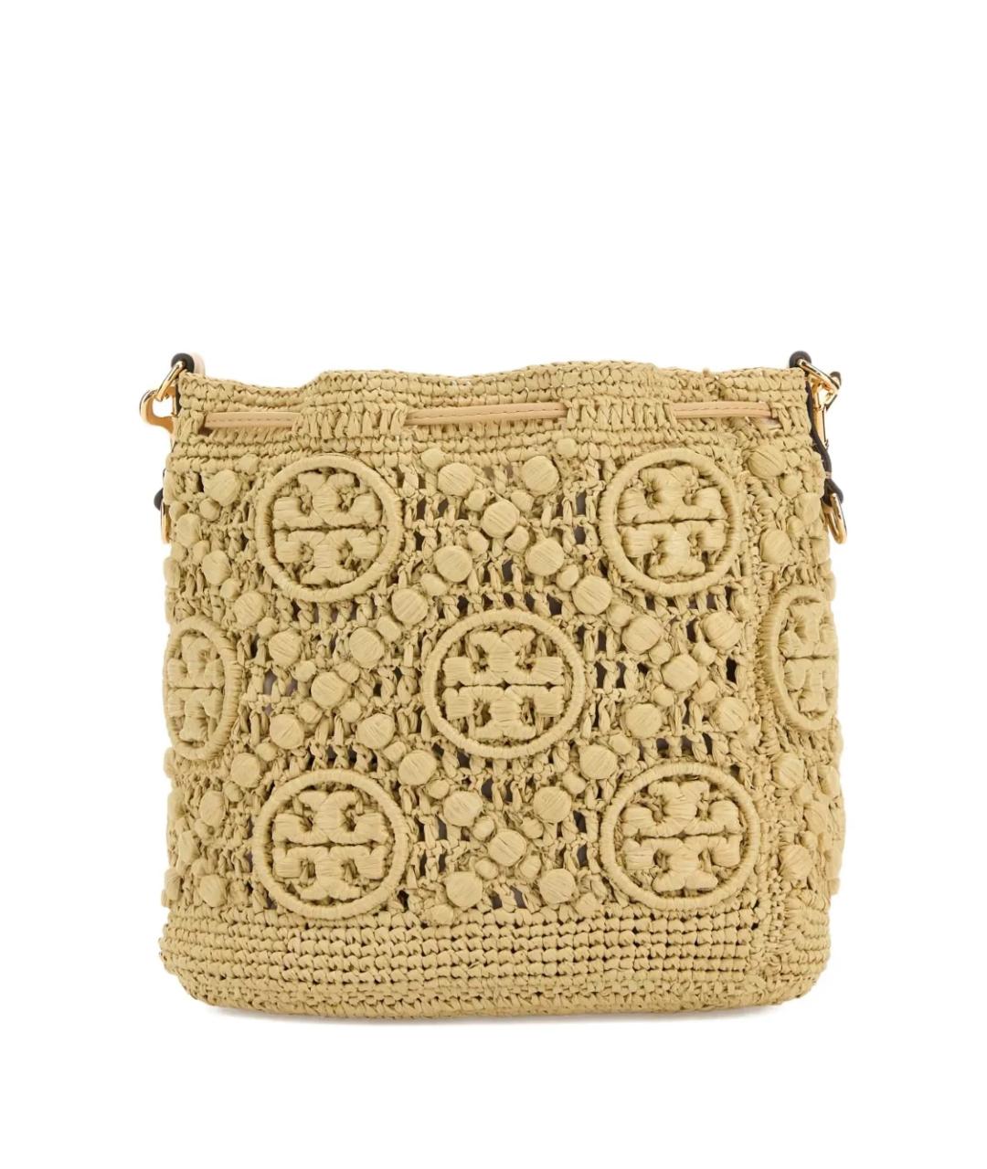 TORY BURCH Бежевая пелетеная сумка через плечо, фото 2