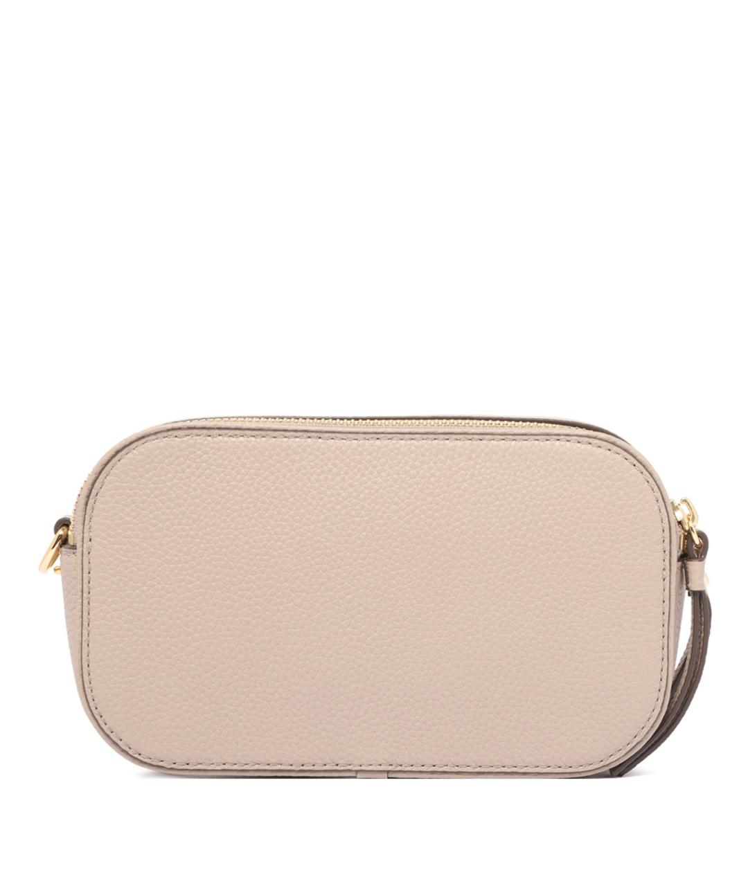 TORY BURCH Бежевая кожаная сумка через плечо, фото 2