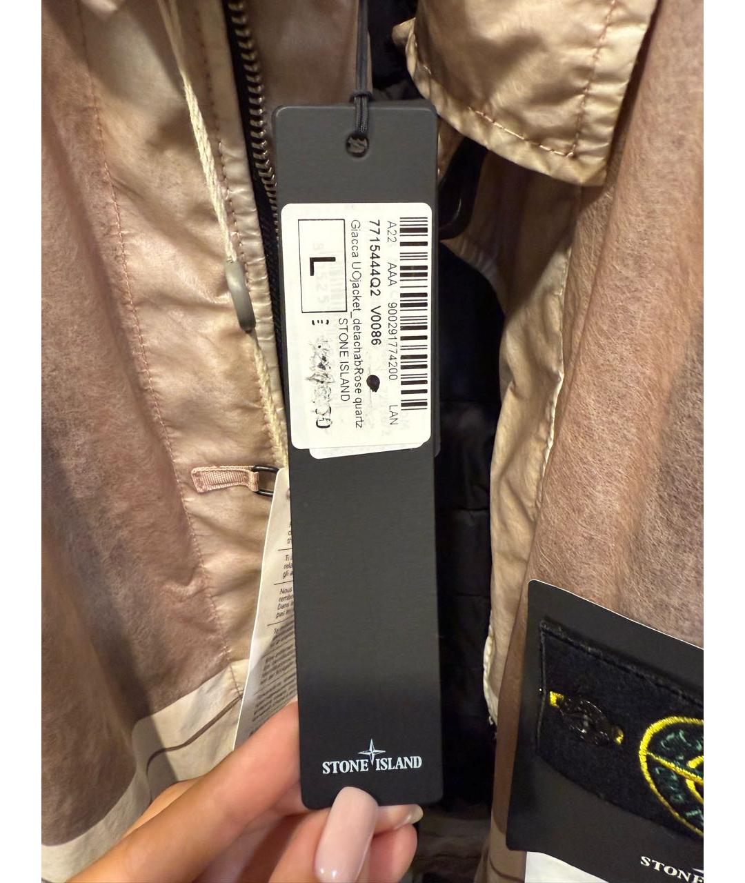 STONE ISLAND Розовая парка, фото 5