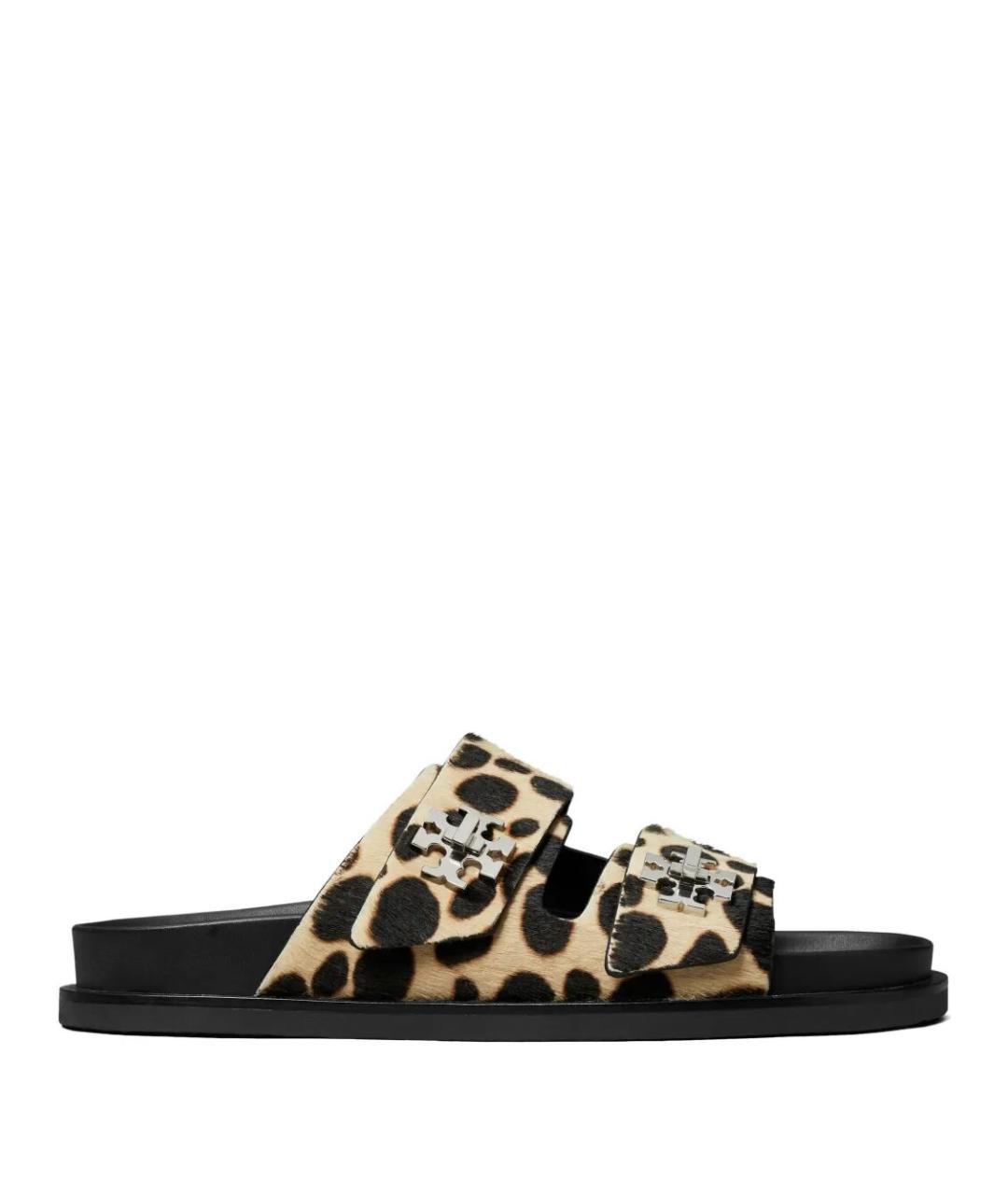 TORY BURCH Черные кожаные сандалии, фото 1