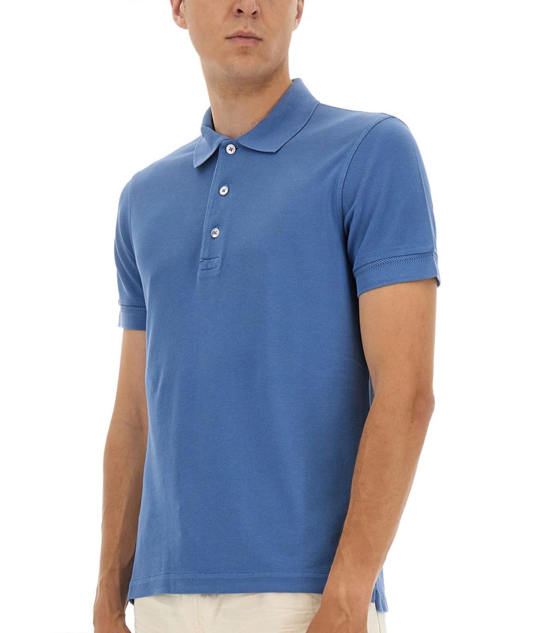 TOM FORD Синяя хлопковая футболка, фото 5