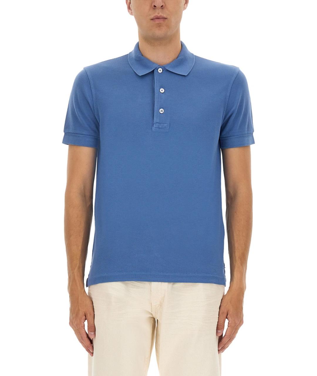 TOM FORD Синяя хлопковая футболка, фото 2