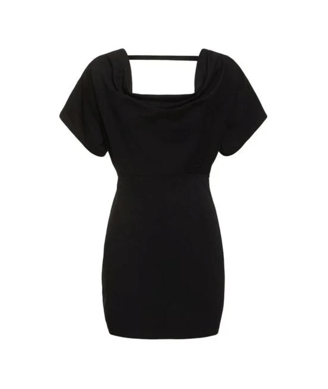 T BY ALEXANDER WANG Черное хлопковое повседневное платье, фото 1