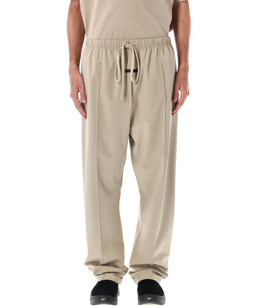 FEAR OF GOD ESSENTIALS Бежевые хлопковые повседневные брюки, фото 1