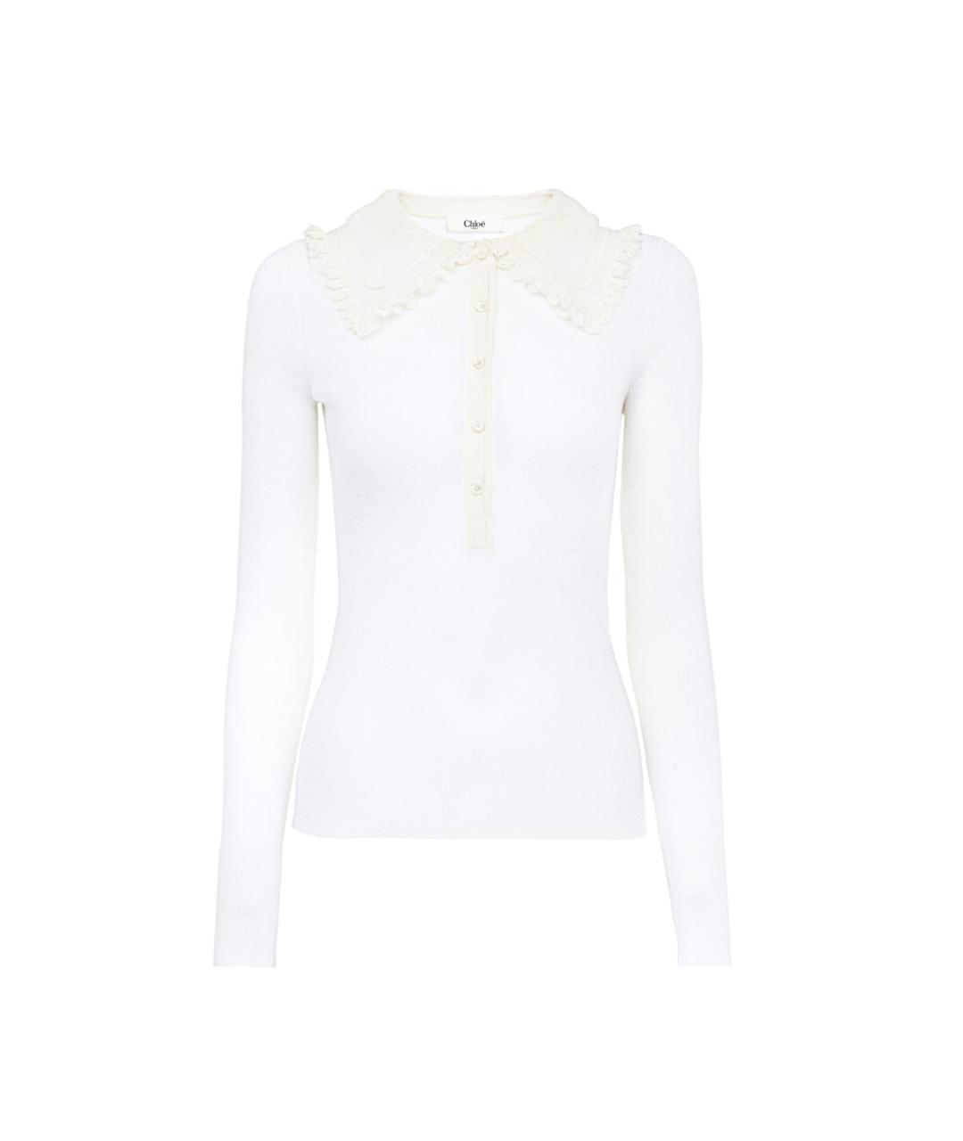 CHLOE Белая шерстяная рубашка, фото 1