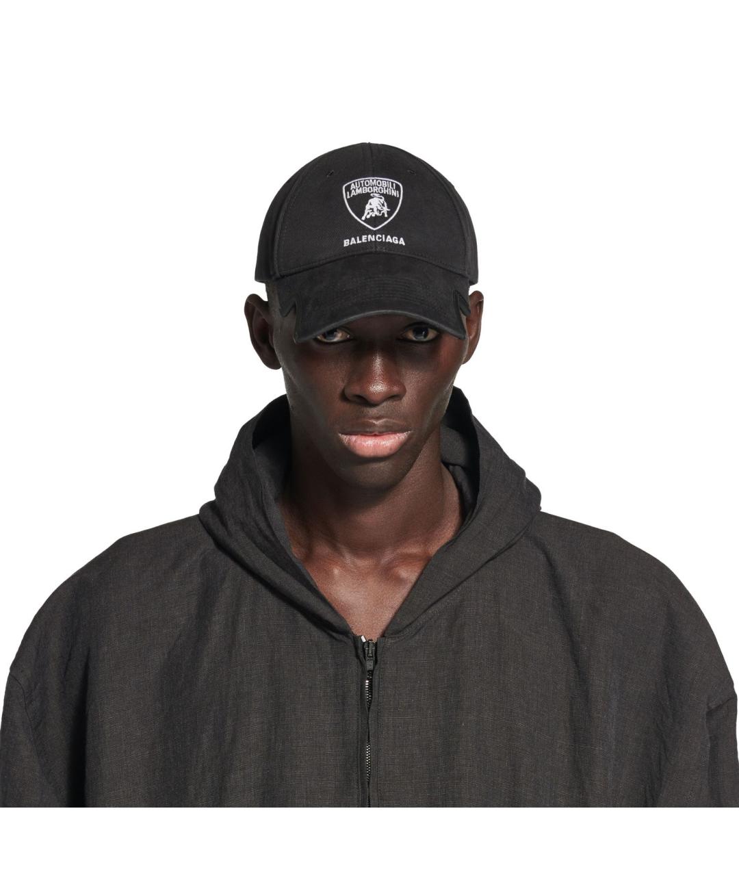 BALENCIAGA Черная хлопковая кепка/бейсболка, фото 5