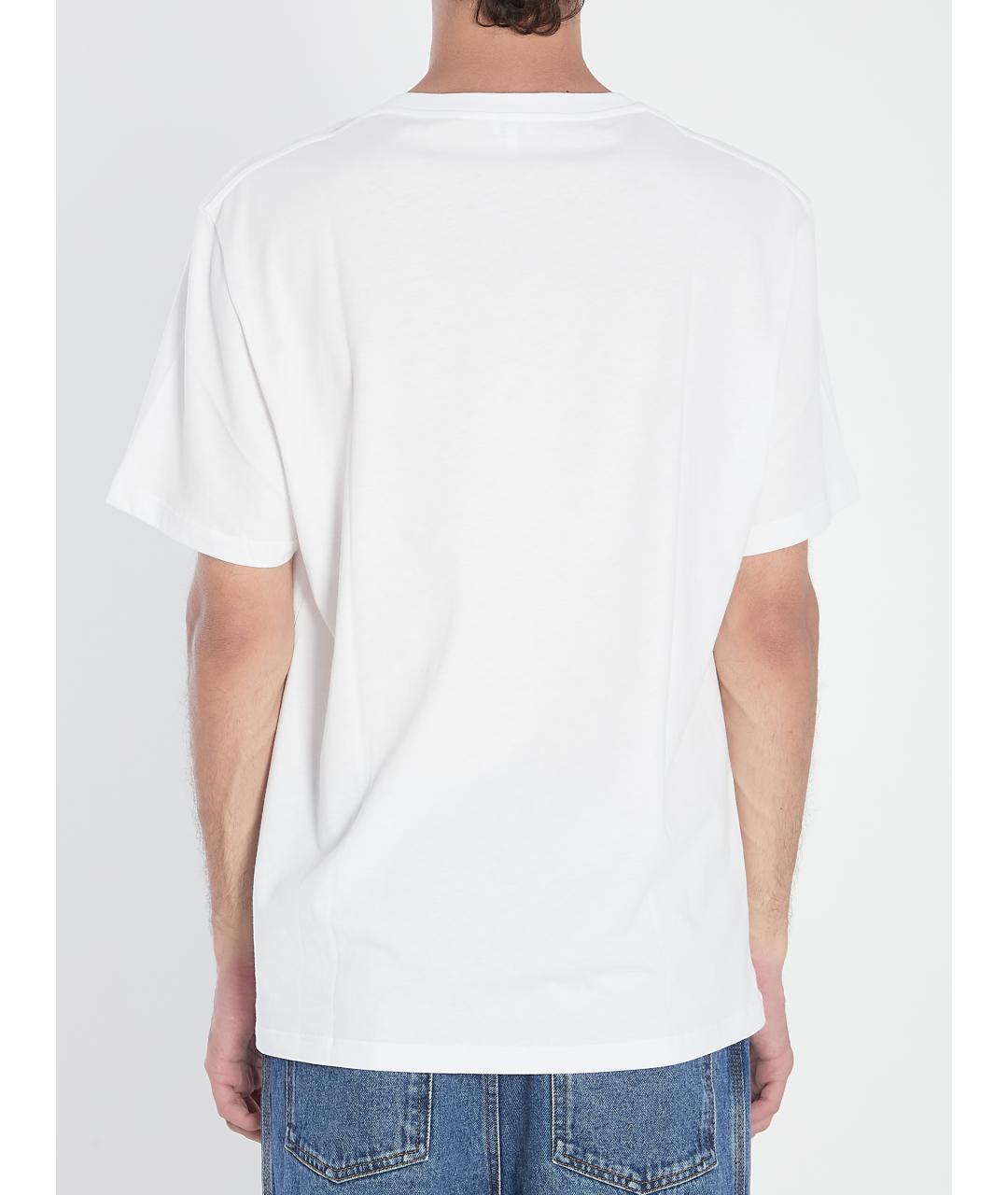 LOEWE Белая хлопковая футболка, фото 5