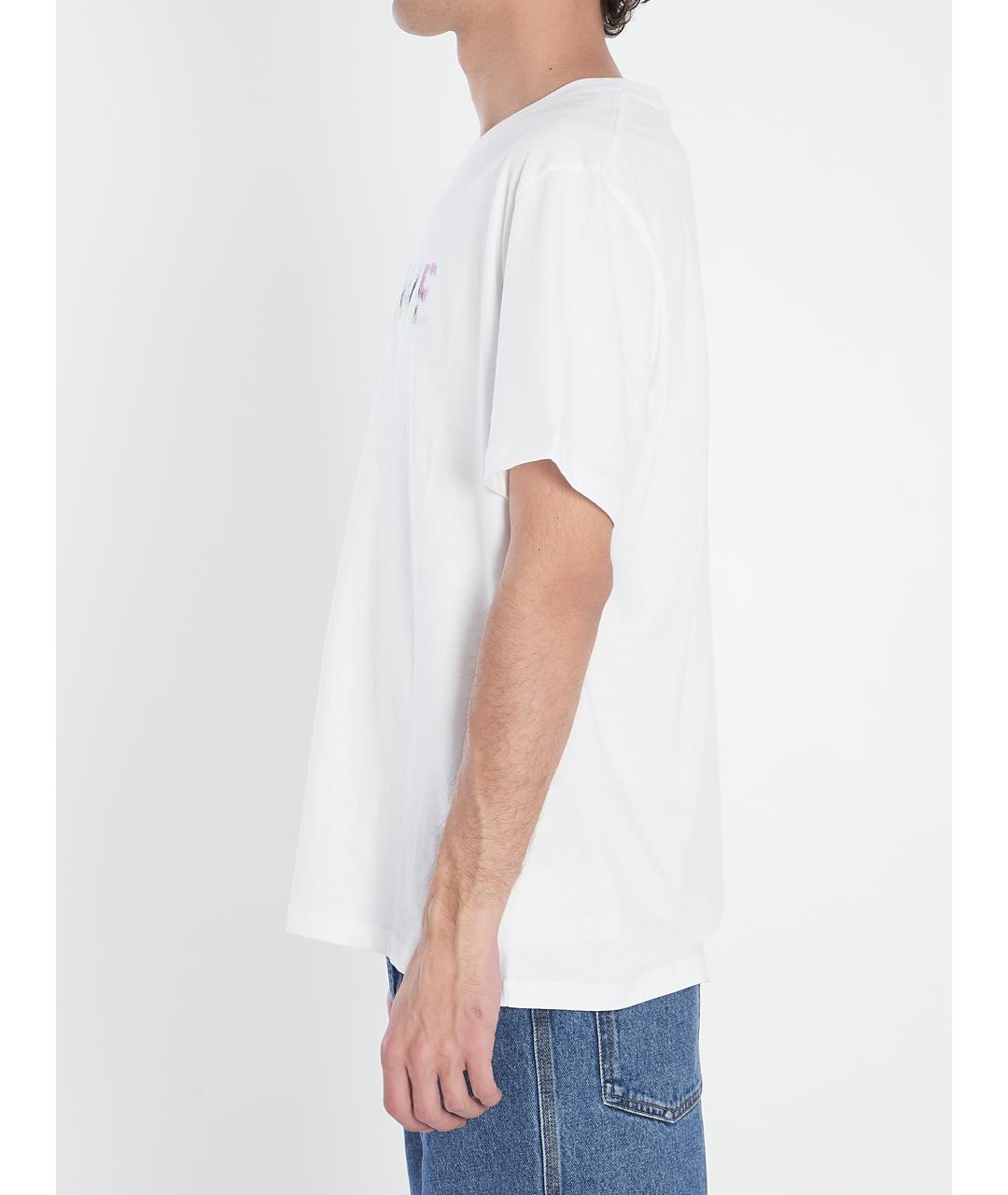 LOEWE Белая хлопковая футболка, фото 4