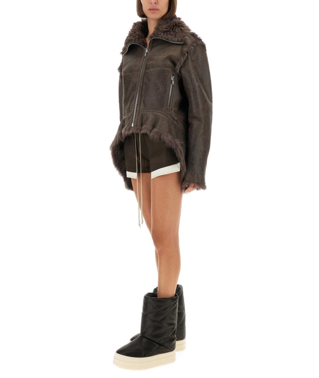 RICK OWENS Коричневые шорты, фото 3