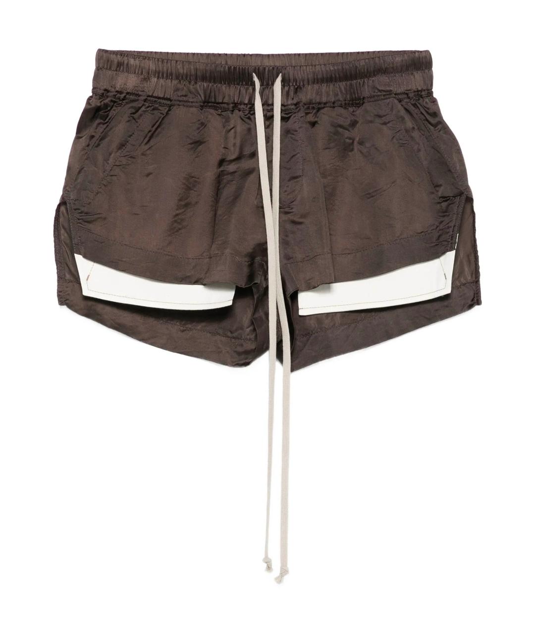 RICK OWENS Коричневые шорты, фото 1