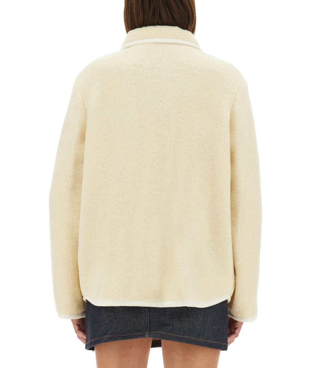 A.P.C. Бежевое шерстяное пальто, фото 2