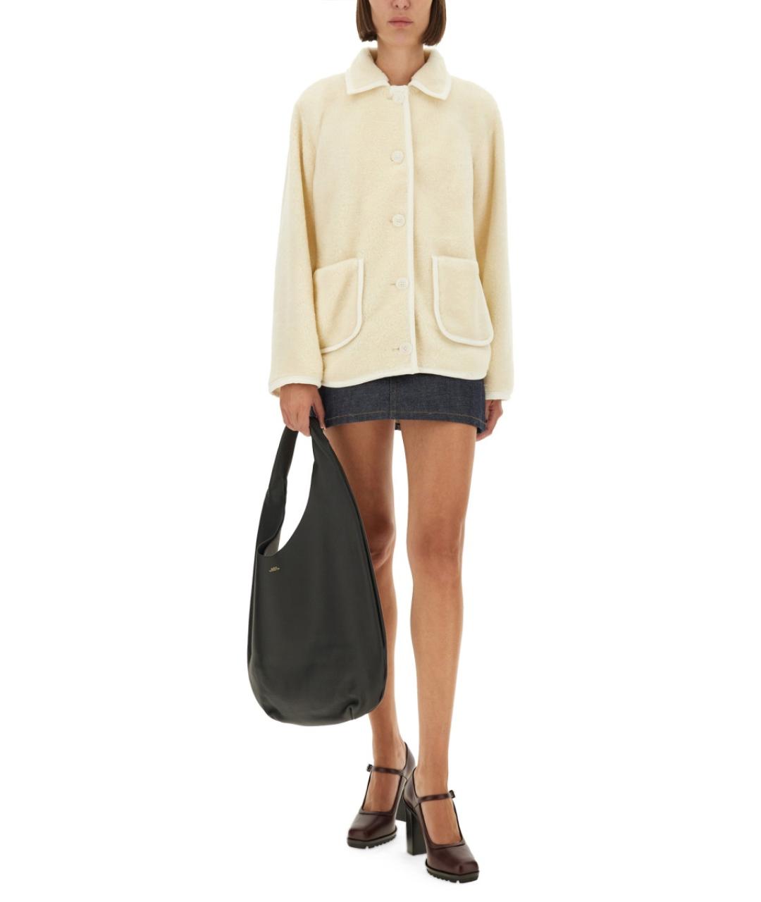 A.P.C. Бежевое шерстяное пальто, фото 5