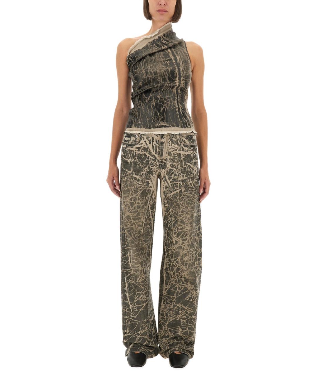 RICK OWENS DRKSHDW Хаки хлопковая майка, фото 2