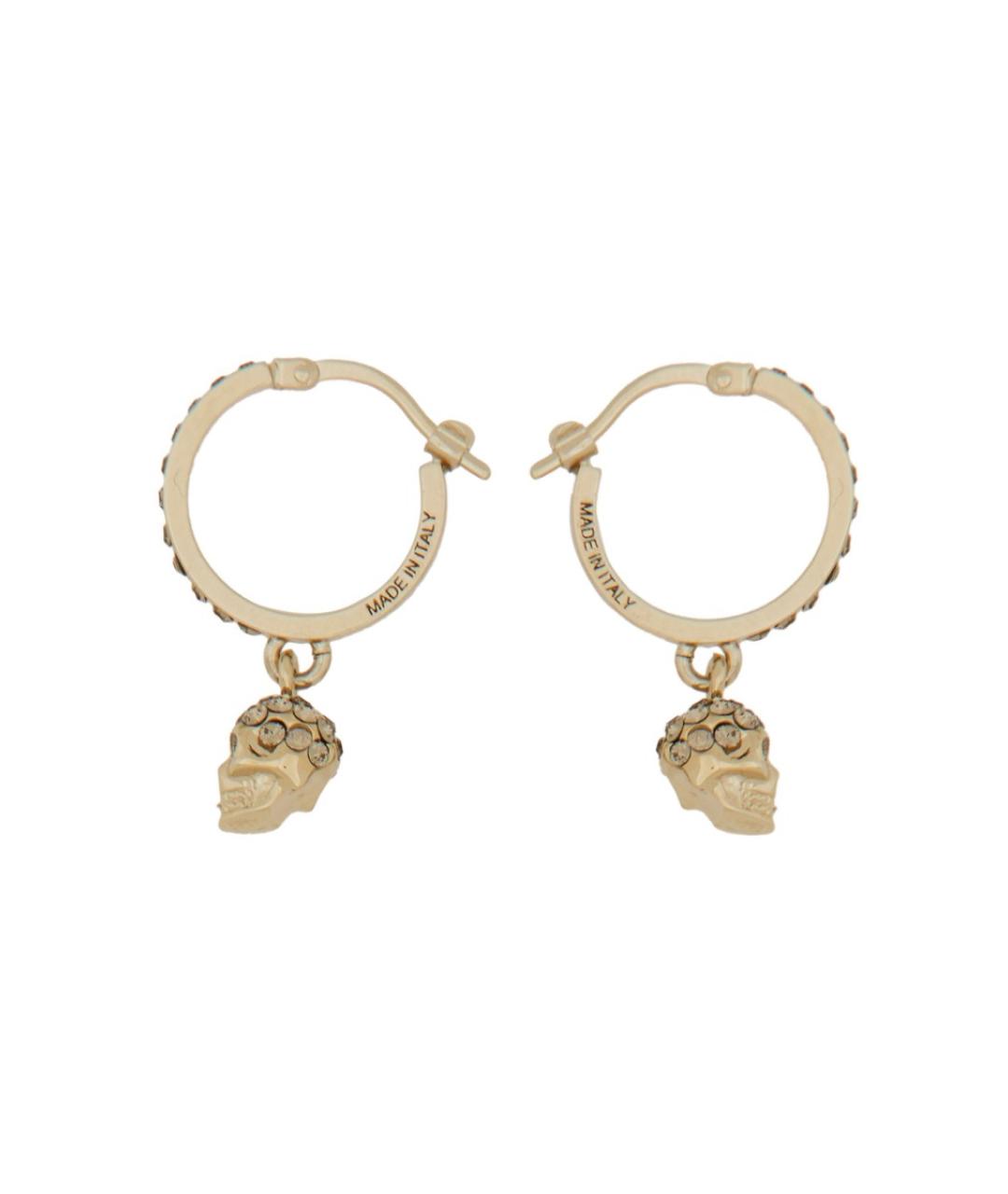 ALEXANDER MCQUEEN Золотые латунные серьги, фото 5