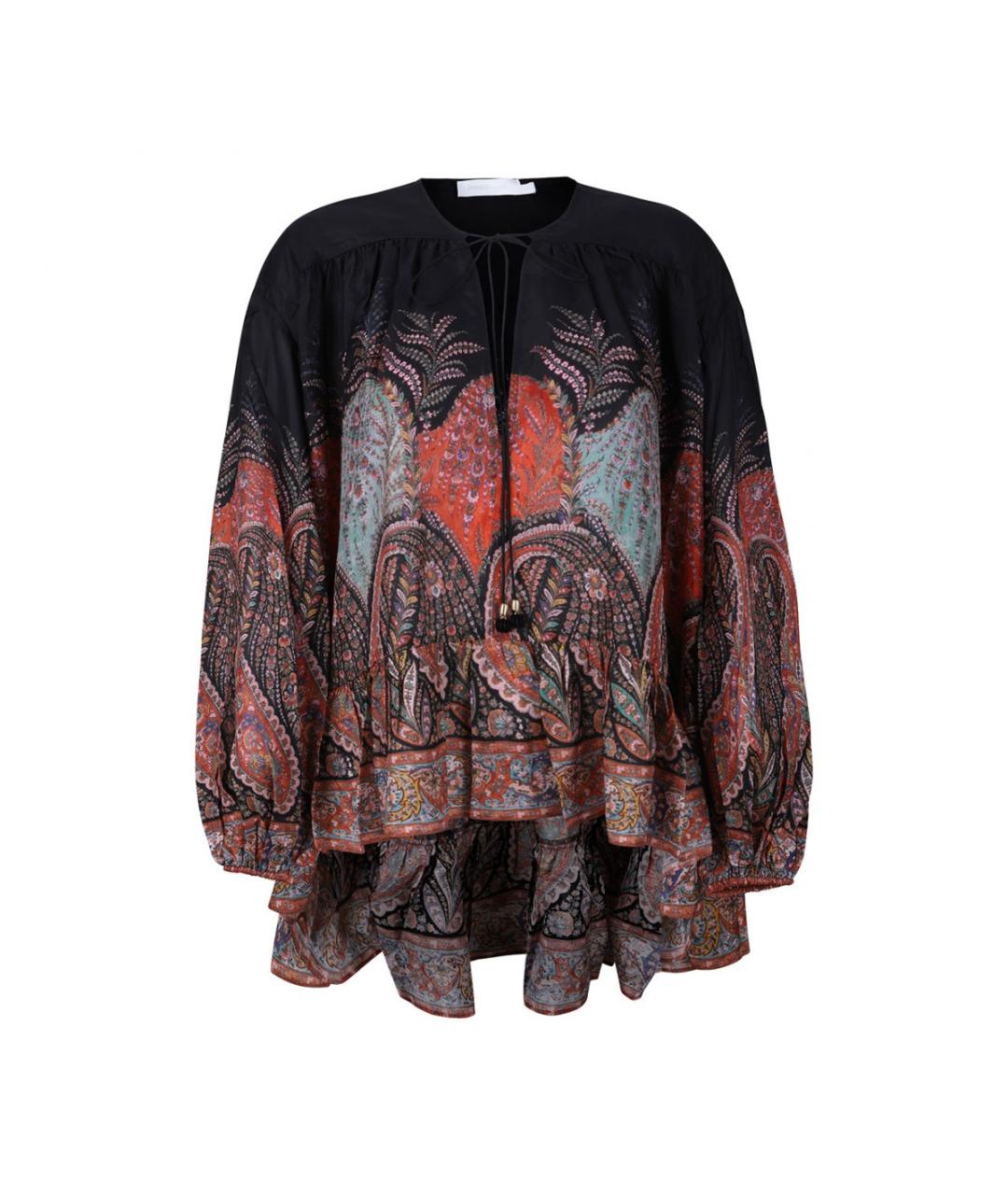 ZIMMERMANN Черная шелковая рубашка, фото 1