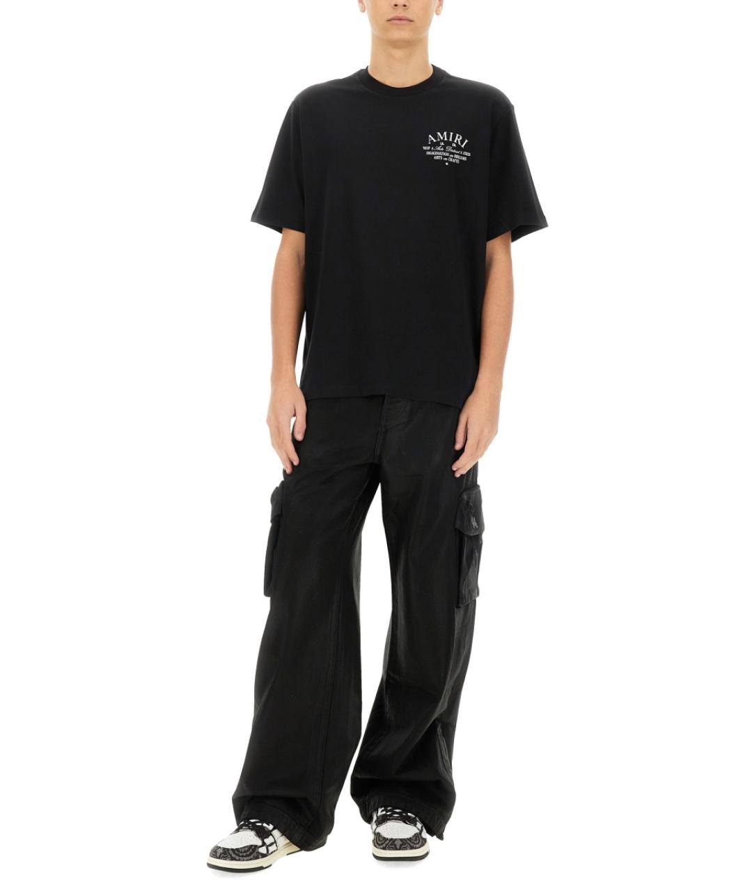 AMIRI Черная хлопковая футболка, фото 3