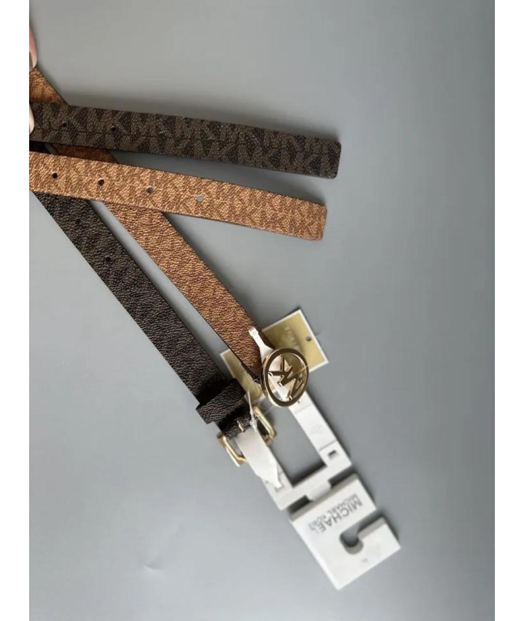 MICHAEL KORS Коричневый ремень, фото 3