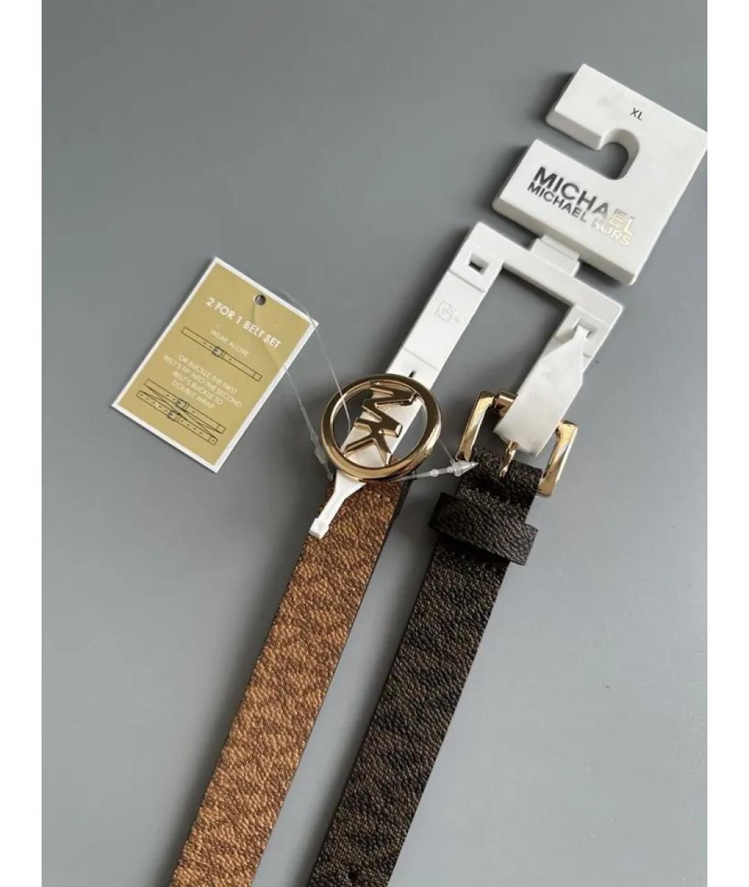 MICHAEL KORS Коричневый ремень, фото 2