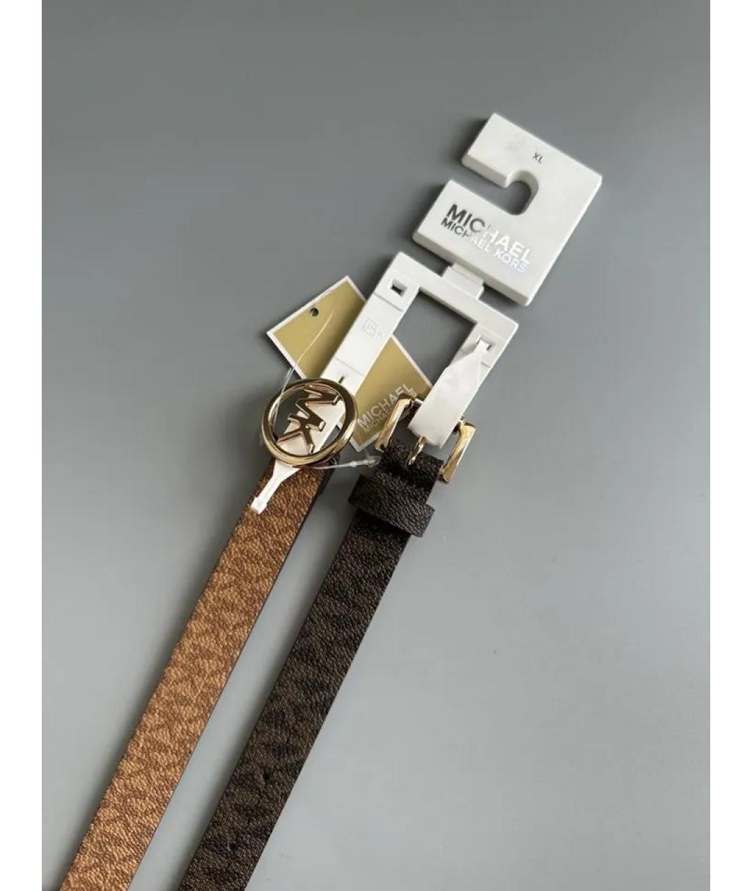 MICHAEL KORS Коричневый ремень, фото 4