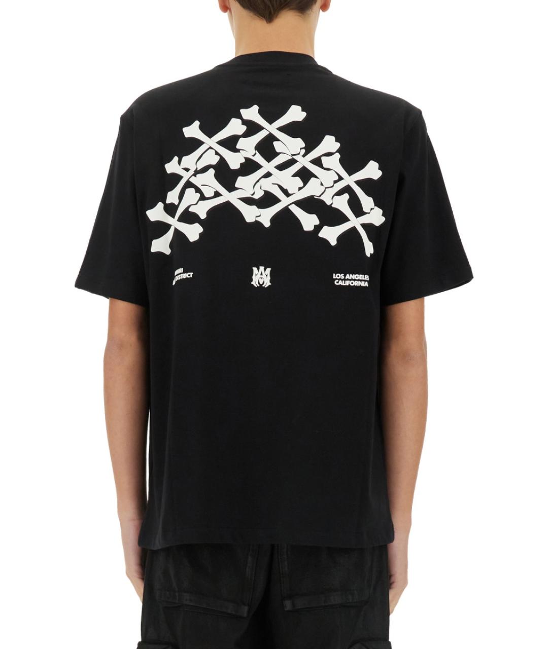 AMIRI Черная хлопковая футболка, фото 5