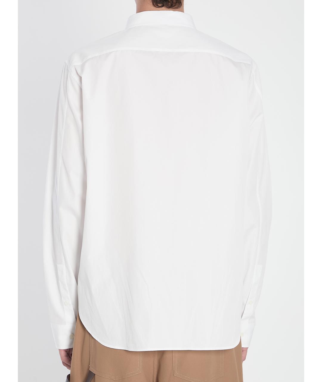 LOEWE Белая хлопковая кэжуал рубашка, фото 5
