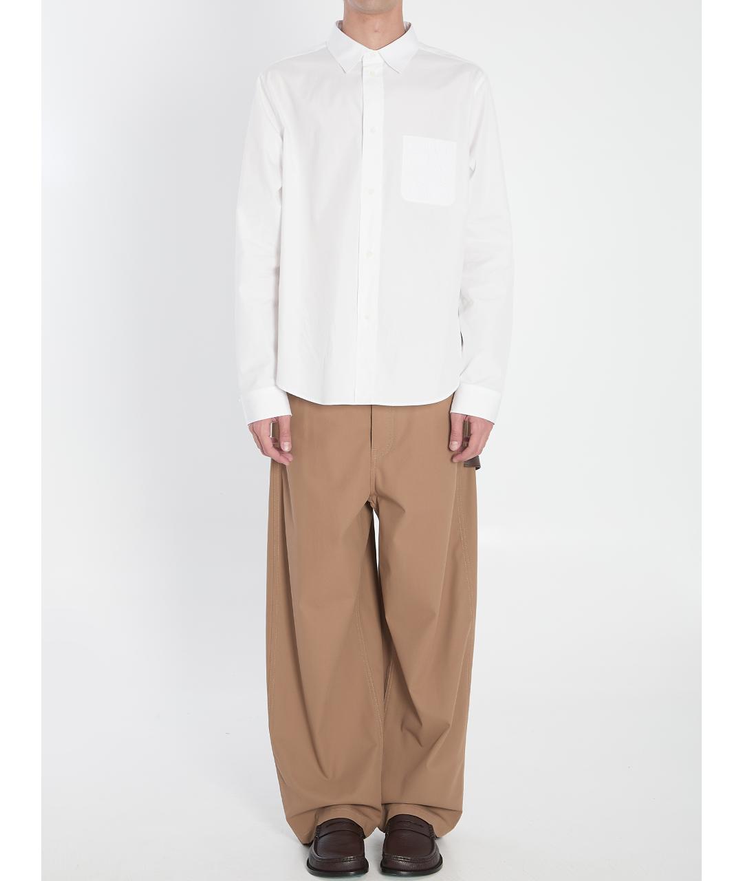 LOEWE Белая хлопковая кэжуал рубашка, фото 6