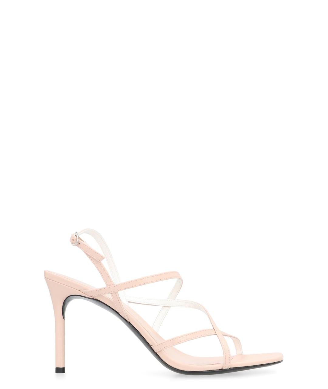 TORY BURCH Розовые кожаные босоножки, фото 1