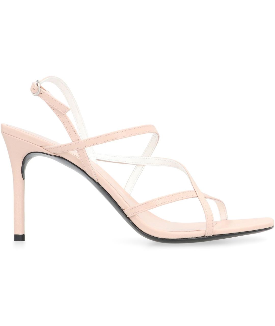 TORY BURCH Розовые кожаные босоножки, фото 2