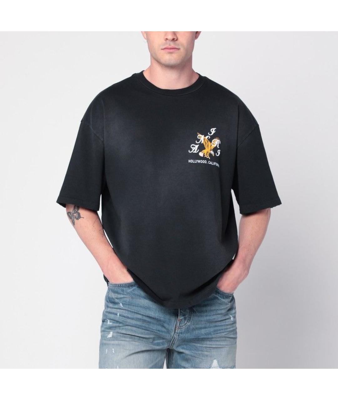 AMIRI Черная хлопковая футболка, фото 2