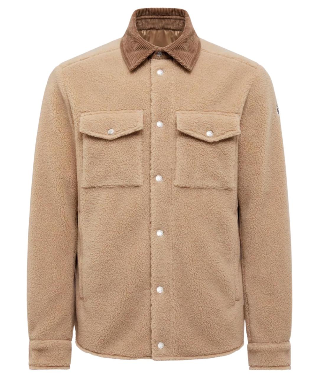 MONCLER Бежевая кэжуал рубашка, фото 1