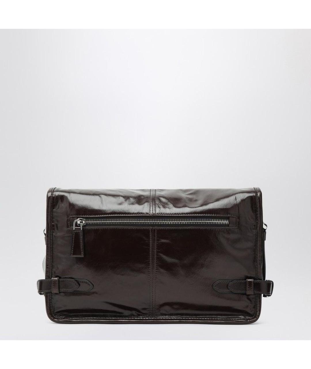 PRADA Коричневая кожаная сумка на плечо, фото 2