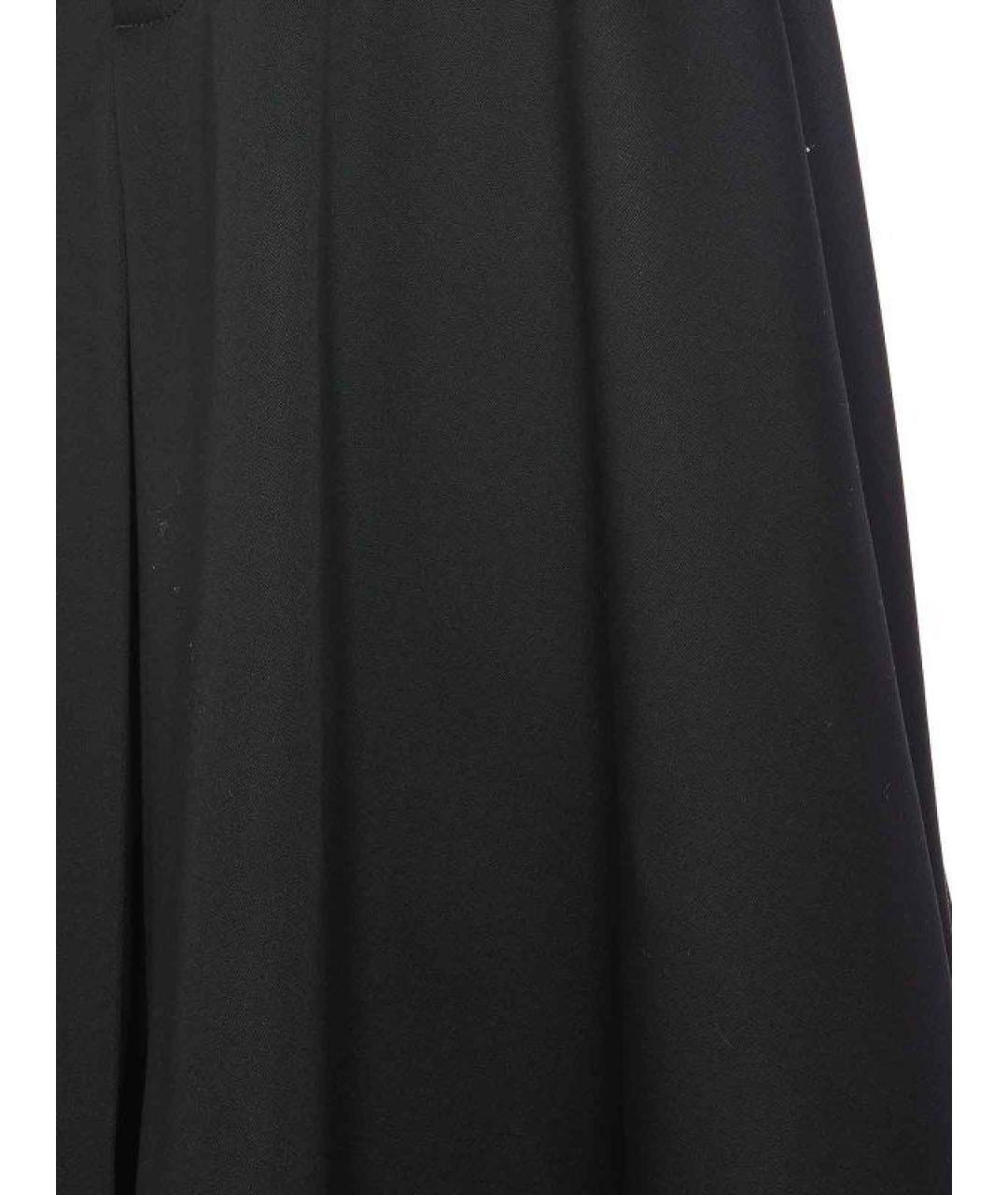 BOTTEGA VENETA Черная шерстяная юбка миди, фото 3