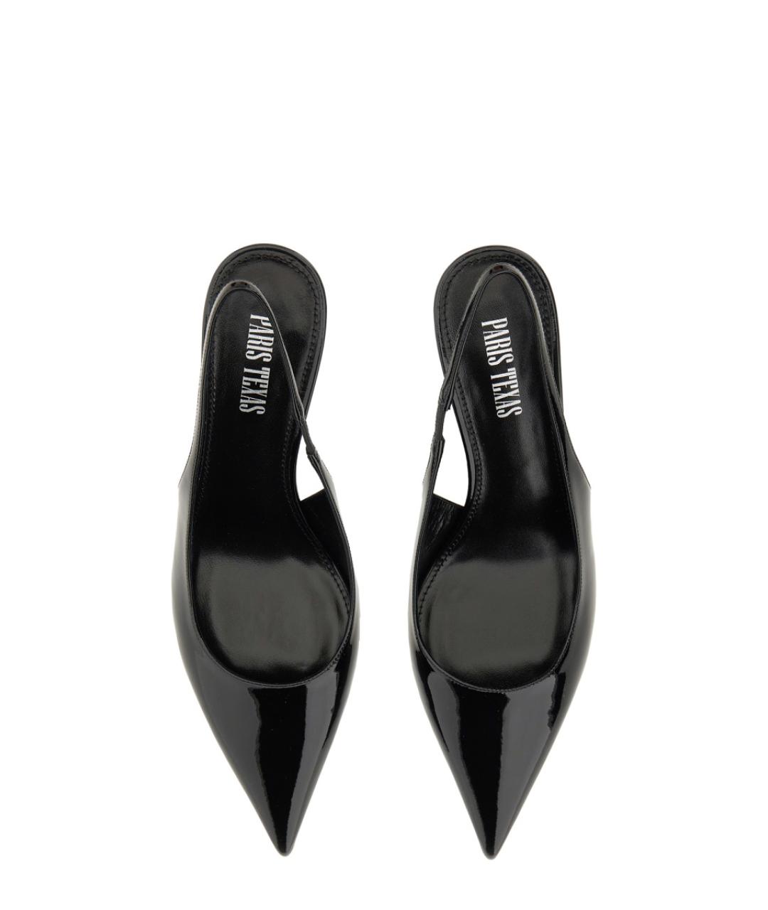 PARIS TEXAS Черные кожаные туфли, фото 5